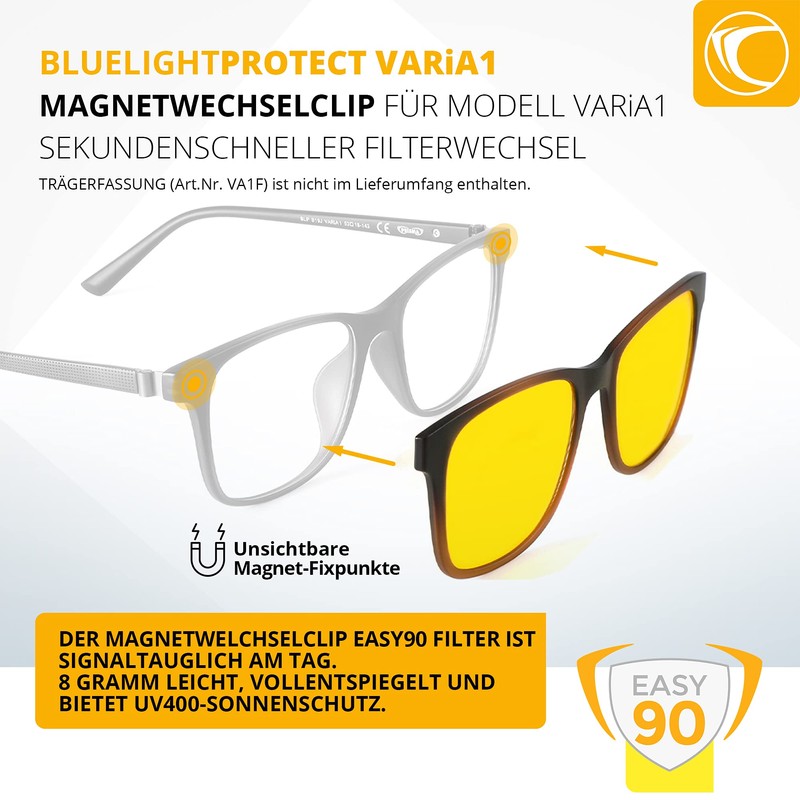 PRiSMA VARia 1 - Blue Light Magnetic Front Filter EASY90