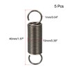 TOP-VIGOR 5Pcs Extension Compressed Spring, 1mm Wire Dia, 10mm OD,