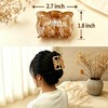3Pcs Butterfly Claw Clips, 2.8 Inch Medium Hair Clips for