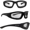 Epoch Eyewear Foam Padded Motorcycle Sunglasses 2 Pair Black Frames