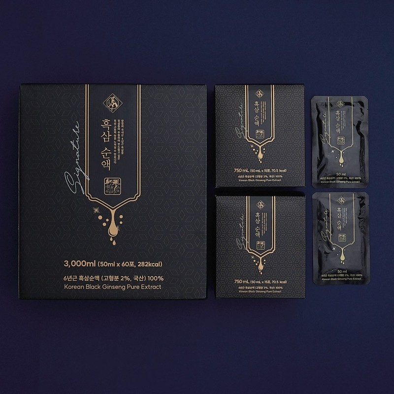 Cheonjemyeong 6-year-old black ginseng pure liquid signature 60 packets /