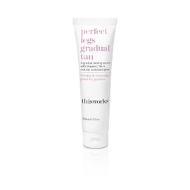 This Works Perfect Legs Gradual Tan, 150 ml - Streak-Free Self-Tanning Serum Infused with Vitamin E, Shea Butter and Essential Oils - Hydrating Gradual Tan Moisturiser for a Natural Summer Glow