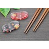 Ishida Chopsticks, Made in Japan, Black/Red Body Size: Chopsticks: 9.1