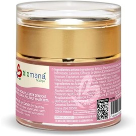 Crema Facial Placenta y Colágeno, Uso de Noche, 50 g.