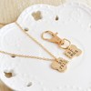 Meiligo® Fashion 2 Pcs Couples Alloy Dog Bone Necklace Key