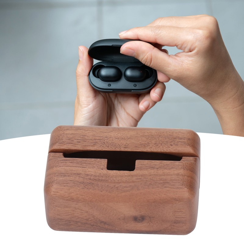 Case for WF 1000XM5 Walnut Wood Handcrafted Fall and Bump