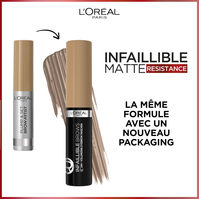 L'Oréal Paris Brow Artist Plump & Set 105 Brunette, Brown