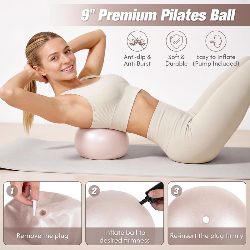 GINMIC Pilates Kit, Pilates Equipment for Women Home Workouts, at