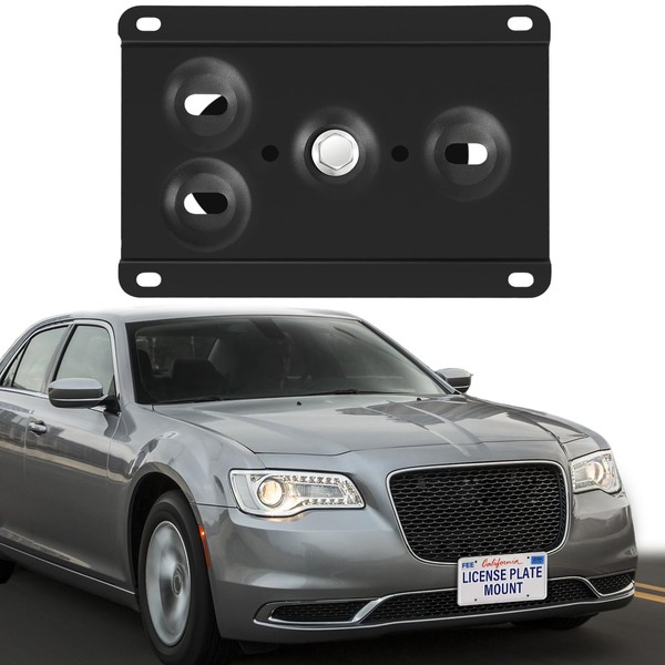 Steel Front License Plate Mount – No-Drill License Plate Bracket