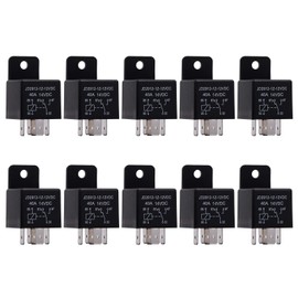 Ehdis® Motor Relay 5 Pin 12V Coil 40amp Spdt Model No.: JD2912-1Z-12VDC 40A 14VDC, Contactor Relay Switch Power, Auto Switches & Starters, 10 Pack