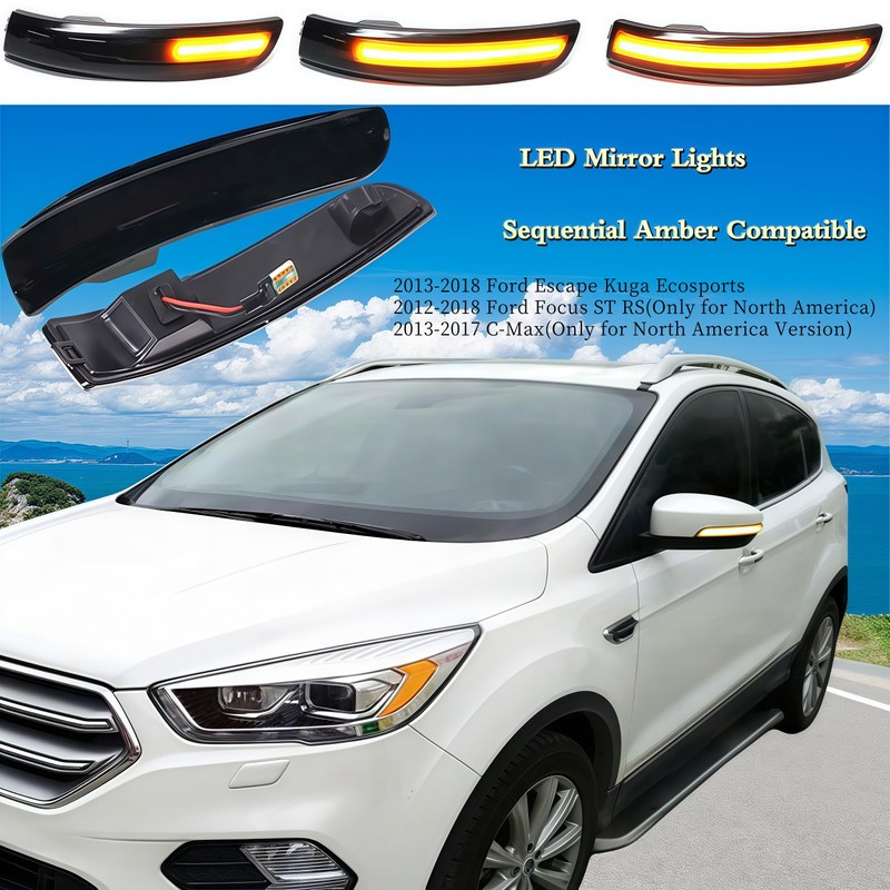 HAHLOMEI Sequential Dynamic LED Turn Signal Light Side Mirror Marker