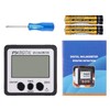Autoutlet digital inclinometer, protractor LCD angle finder bevel box., Silver