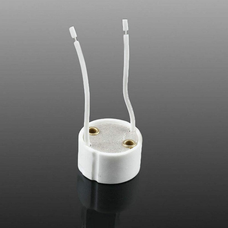Fjiangyi 50 PCS GU10 Halogen Light Lamp Holder Wire Connector