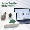 Jade Turtle Statue Natural Jade Gemstone Cute Animal Sculpture for