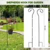 Hicarer 12 Pcs Shepherd Hooks 32 Inch 1/3 Thick Shepherd