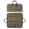 Pocket Knife Roll Bag,Zipper Knife Display Case with 18 Slots,Waxed