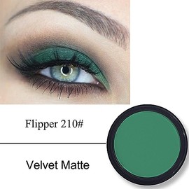 Erinde Paleta de sombra de ojos Mate Single Verde, 210 Verde | Larga Duración Paleta de Sombras de Ojos en Polvo Prensado, Resistente al Agua, Alta Pi