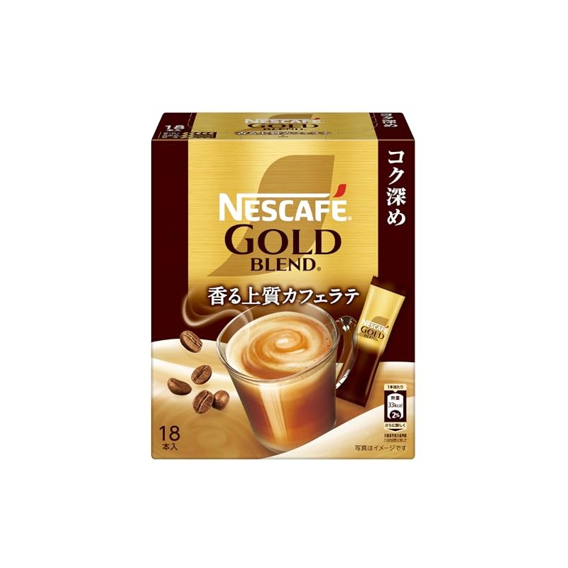 Nescafe Gold Blend, Deep Rich Stick Coffee, 18 Piece, Box,
