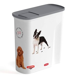 CURVER Coffee Pot for Dogs - 2.5kg/6L - Airtight Storage for Dogs and Small Animals - Jug 28 x 12 x 28 cm - White
