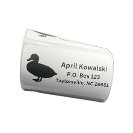 Custom Stickers, Duck Return Address Labels, Address Stickers, Several Designs, 2x1 inch labels, Several Font Choices