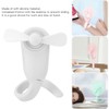 Electric Versatile Small Portable Fan USB Rechargeable Handheld MultiFunctional Cooler(White
