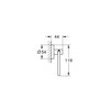 GROHE Start - Papierhalter (Material: Metall, verdeckte Befestigung, ohne Deckel,