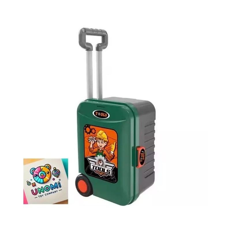 UNOMI 3-in-1 Kids Deluxe Tool Set with Suitcase | Portable