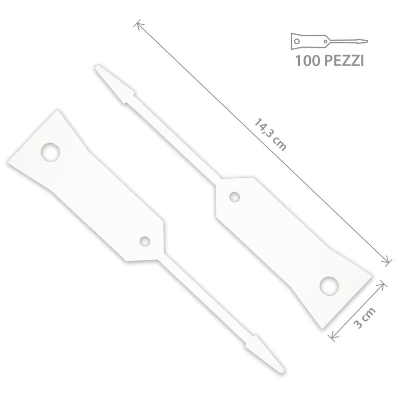 Heavy Duty Labels for Plants, Writeable Plastic Labels, Key Markers,