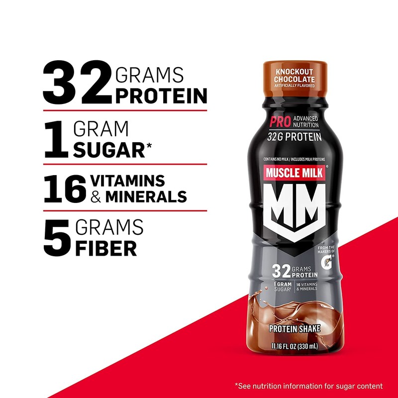 Muscle Milk Pro Advanced Nutrition Protein Shake, Intense Vanilla, 11.16