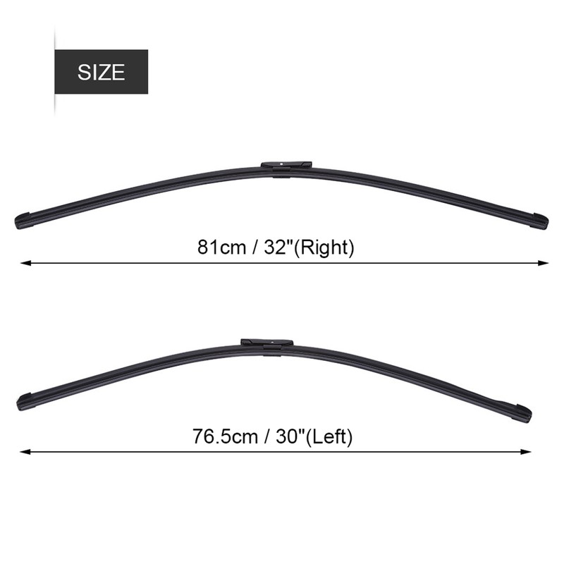 2pcs Front Windshield Wiper Blades Left & Right for Citroen