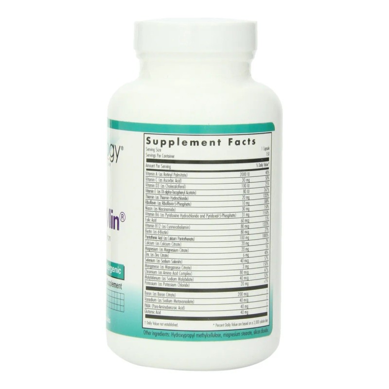 Multivitamnico Vegano Sin Gluten NutriCology Multi-Vi-Min 150 Cpsulas