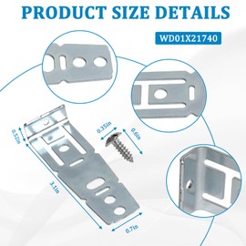 2-Pack WD01X21740 Dishwasher Mounting Bracket for GE WD01X10598 AP5981620 PS11700868 B018RF4OC4