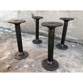MING 1/2"x18"Long DIY Industrial Pipe Table Legs,Perfect For Coffee Tables Lot Of (4)
