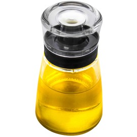 TINMIX Leak-proof Oil Dispenser Bottle for Outdoor Camping, 160 ml/5.4 oz Glass Olive Oil and Vinegar Cruet, Well Sealed for Picnic Kitchen, 1 Pack