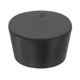 sourcing map Rubber Tapered Plug 37mm to 45mm Solid Test Tubes Bungs Stopper Black for Lab Home 1 Pieces