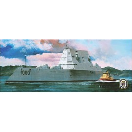 Flyhawk 1/700 US Navy Missile Destroyer Zumwalt DDG-1000 Plastic Model FLYFH1175 Molded Color