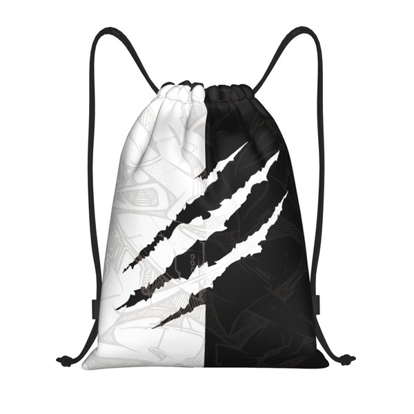 Cool Drawstring Bags Scratch Pattern Art Design Sport Gym Sack