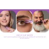 Pursonic | Auto Retractable Tweezers for Eyebrows, Ingrown Hair &