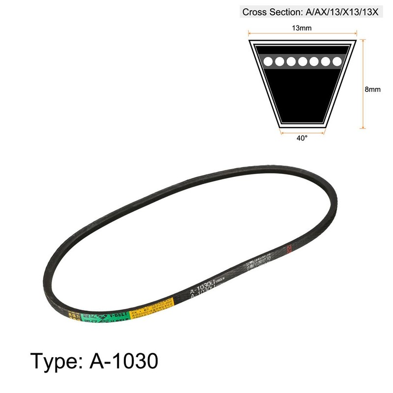 sourcing map A1030 V-Belts 1030mm Inner Girth 13mm Top Width