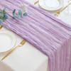 Sioloc 1 Pack Lavender Cheesecloth Table Runner,10ft Blue Table Runner,Boho