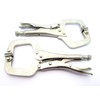 2pc 6" Mini Locking C-Clamp Plier Set Mole Grips/Welding Engineering