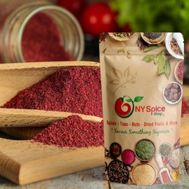 NY SPICE SHOP Sumac Spice Powder – Turkish Seasoning - Ground Sumac Berries Ground - Tangy & Citrusy Middle Eastern Spices - Traditional Purple Seasonings for Cooking – 1 Pound
