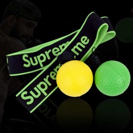 Boxing Practice Punching Ball Returning Ball Yellow 2ea