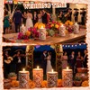 Lounsweer 4-Pack Mexican Talavera Candle Set - Scented Tequila Shot