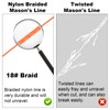 BOXOB Mason Line String, 541 FT #18 Nylon Braided Mason