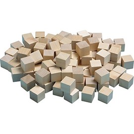 Didax Educational Resources Wood Counting Cubes Plain Set of 100