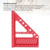 Hole Position Scribing Ruler 3D 22.5‑90° Multi Angle Measuring Square