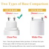 DiCUNO GU10 to E26 Light Bulb Socket Adapter, 2-pin Base