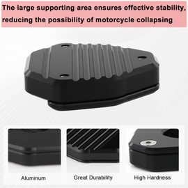 Xitomer Motorcycle Side Stand Enlarger, Fit for 2024 2023 2022 2021 CBR600RR 2007 2008 2009 2010 2011-2024, Kickstand Shoes CBR600RR Extension Enlarger Pate Pad