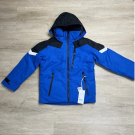 Obermeyer Fleet Hooded Ski Jacket Summit Blue Boys Teen Youth Size XS 6-7 NWT